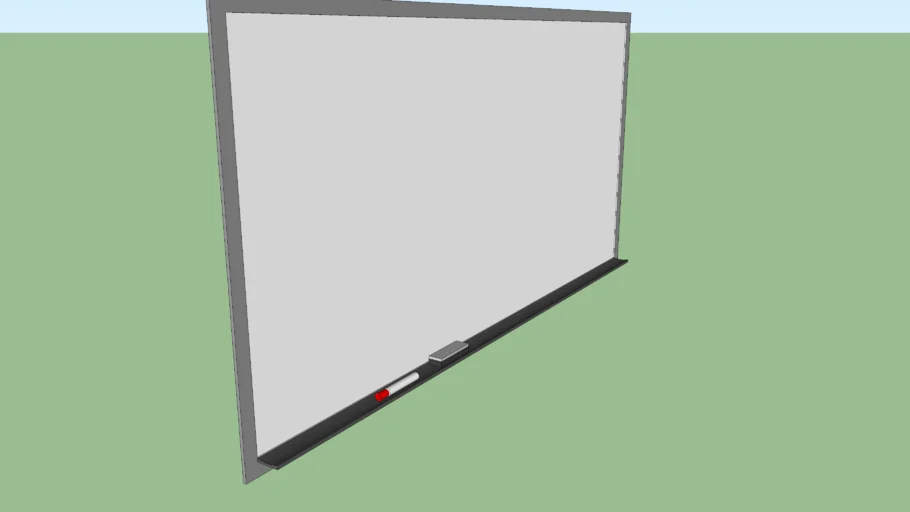 8' x 4' Whiteboard with Aluminum Frame