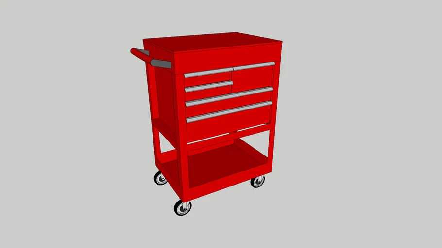 US General 5-Drawer Tool Cart