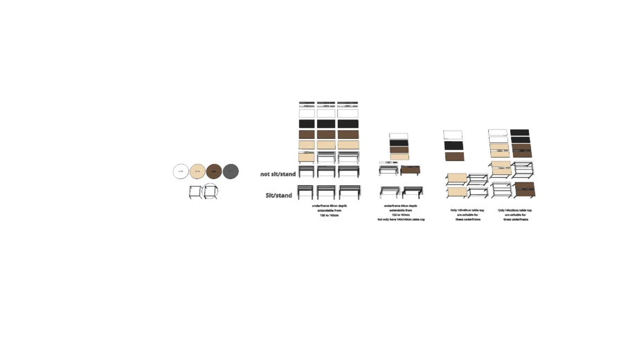 MITTZON IKEA office desk family