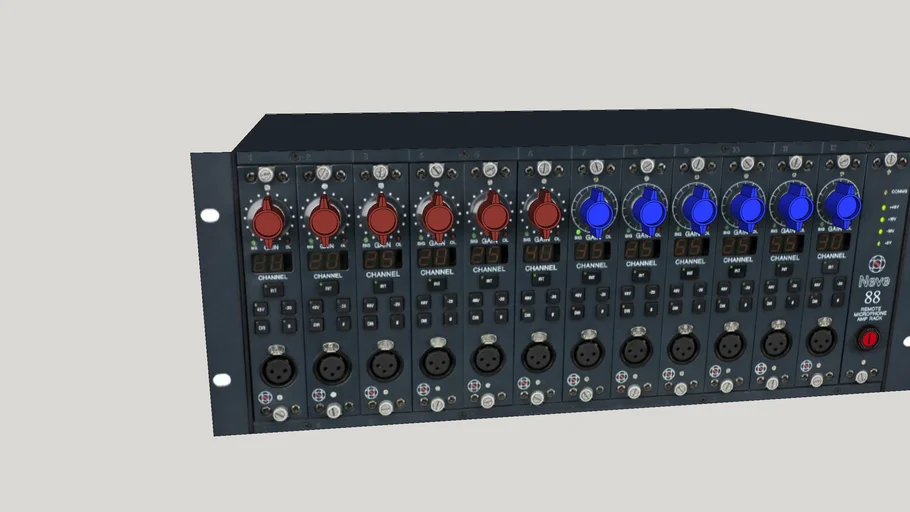 AMS Neve 88 Remote Preamp Rack with 1081R and 1081R/AIR