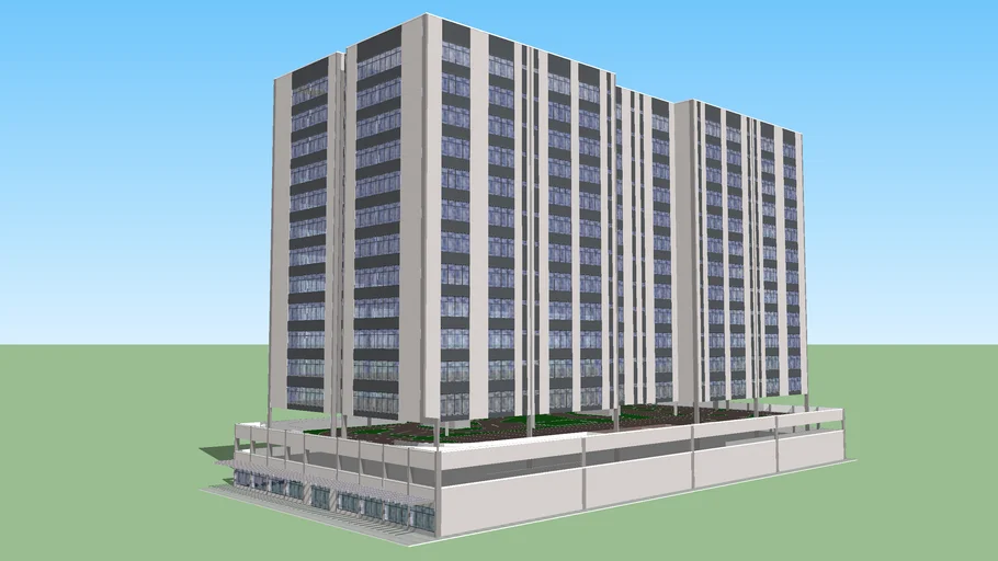 MAQUETE DE PRÉDIO COMERCIAL