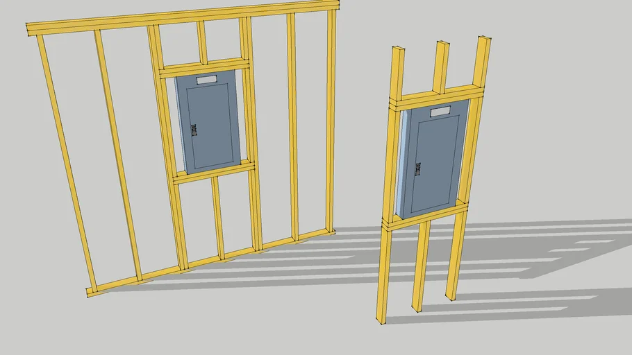 Electrical Breaker Box Frame Flushed to Wall