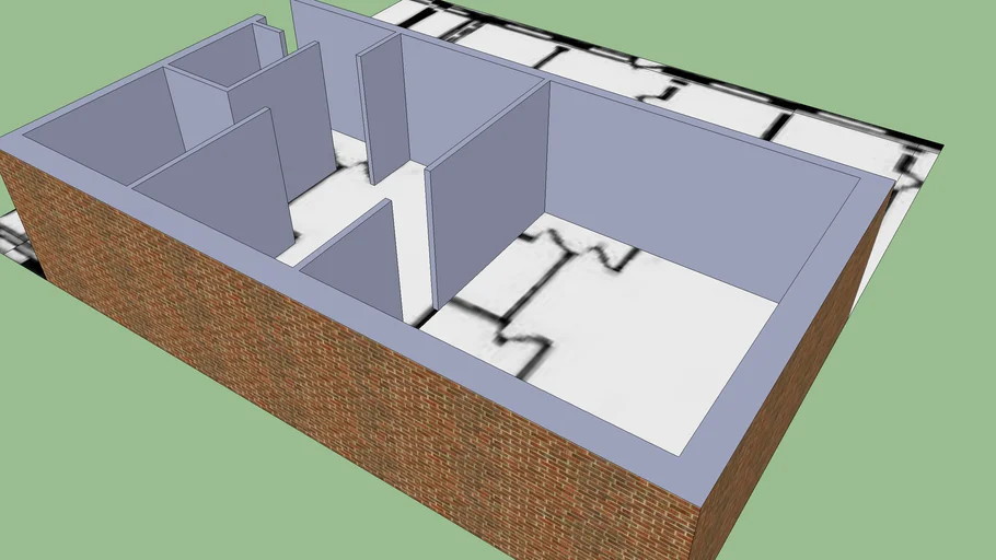 Standard one bedroom 610 sq. feet apartment of Soviet Period in Russia.