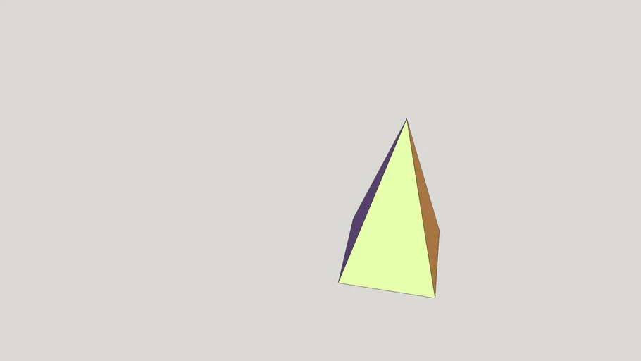 piramide a base quadrata ruotata di 45°