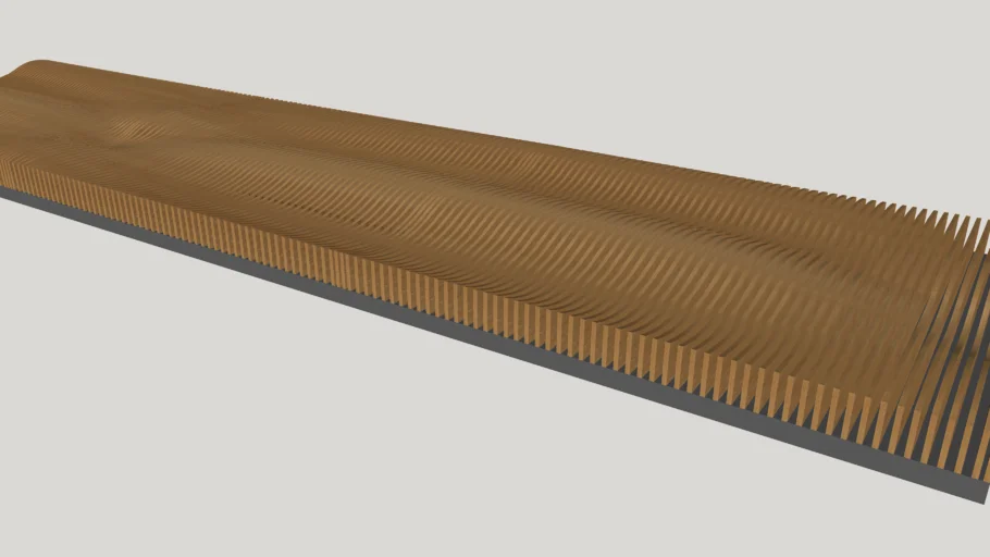 Modern Wooden Parametric Wall Panel 3D Model | 3D Warehouse