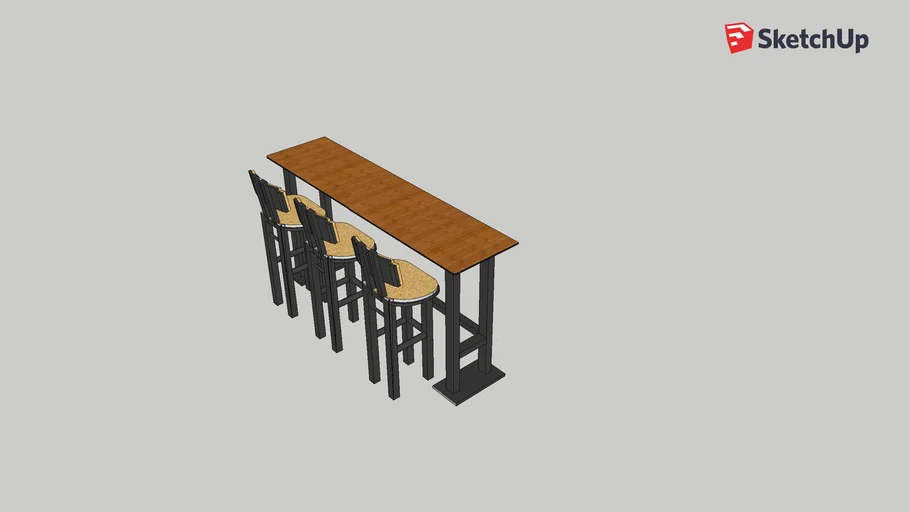 corner bar table and chair