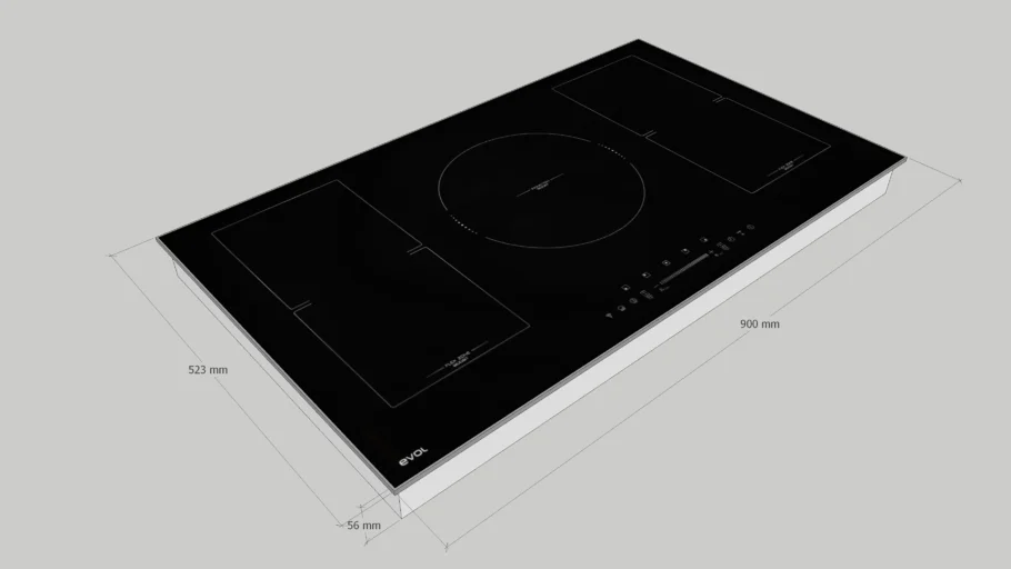 Cooktop Indução 5 Zonas Evol