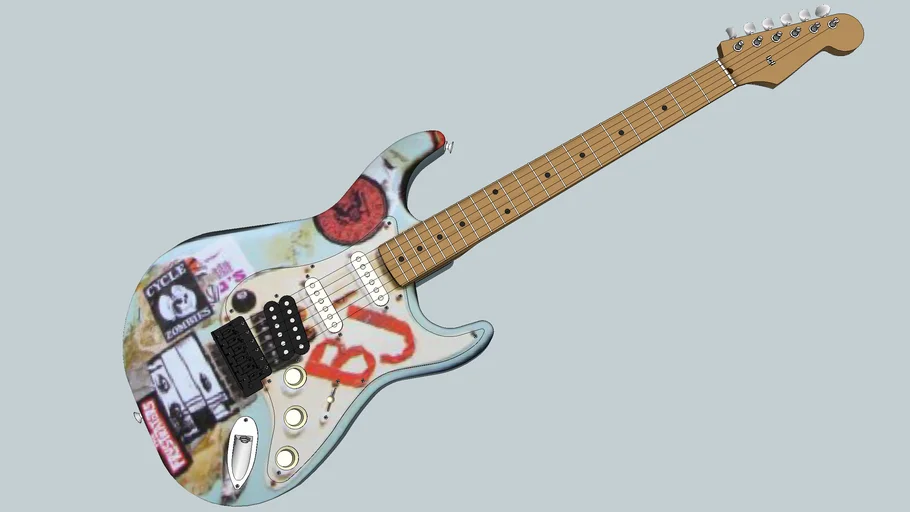 Billie Joe Armstrong's 'Blue' Fender Stratocaster Guitar