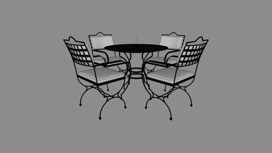 CONJUNTO MESA Y SILLAS JARDIN