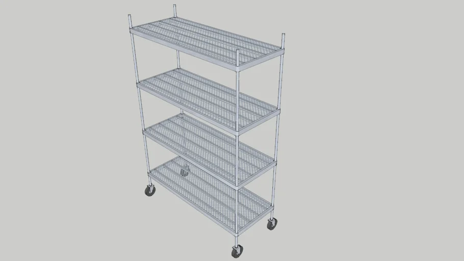 4 TIER DRY GOODS RACK