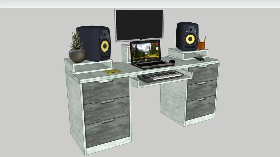 ESCRITORIO DE ESTUDIO MUSICAL (MUSIC STUDIO DESK)