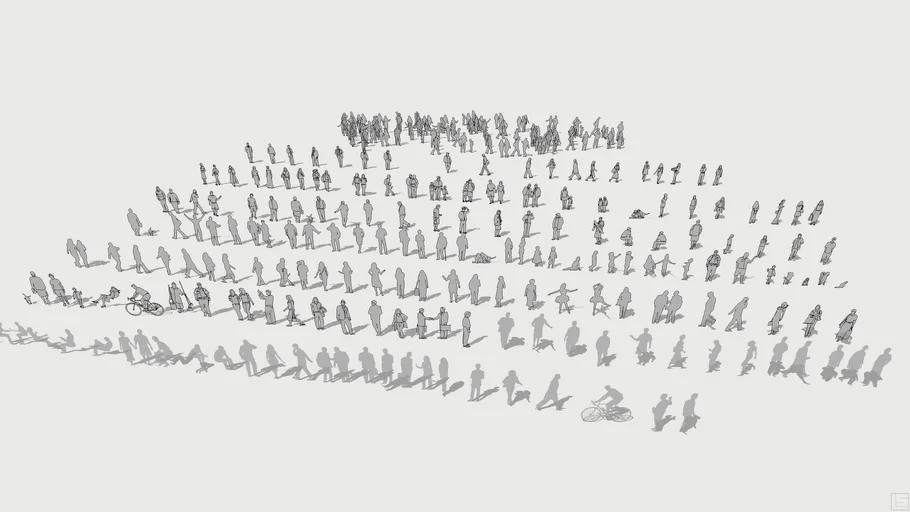 2.5D Silhouette People Pack