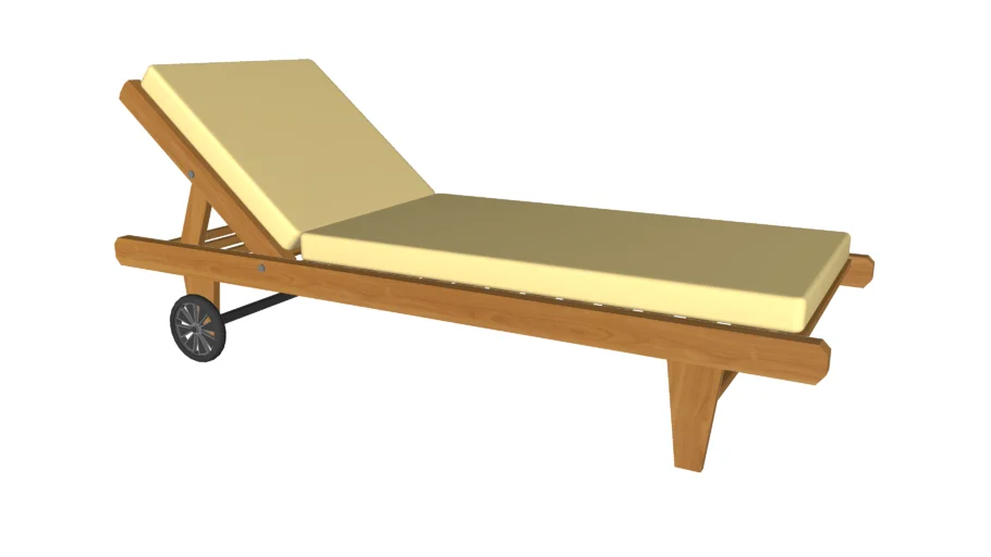 Cushion Lounge Chair - Detailed