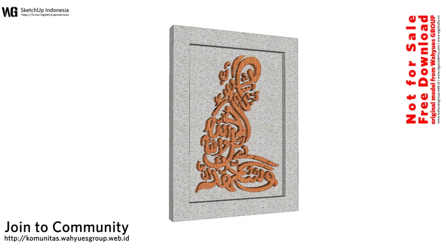 Arabic Calligraphy | People Praying