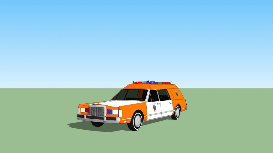1980's hearse turned into retro ambulance