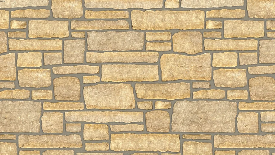 Prairie Stonegate (Medium Brown Joint) Seamless Building Stone Veneer Material