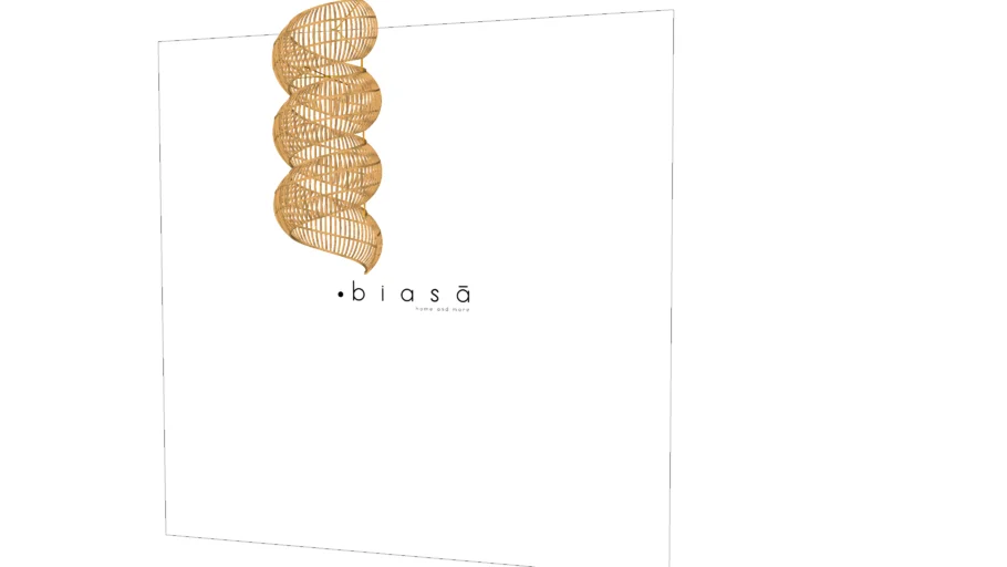 22396-Pendente Rattan Espiral