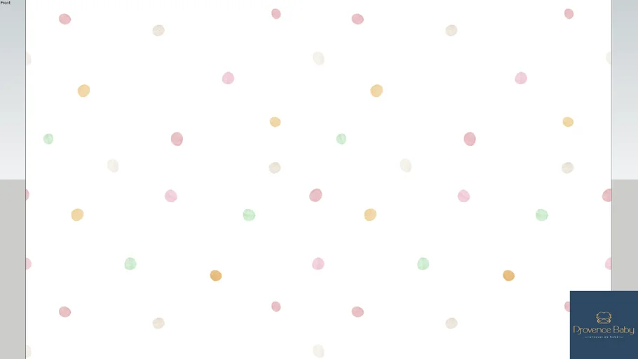 Papel de Parede Infantil Poá Rosa com Verde