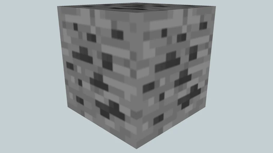 [ZSF] Minecraft Blocks: Coal Ore (16)