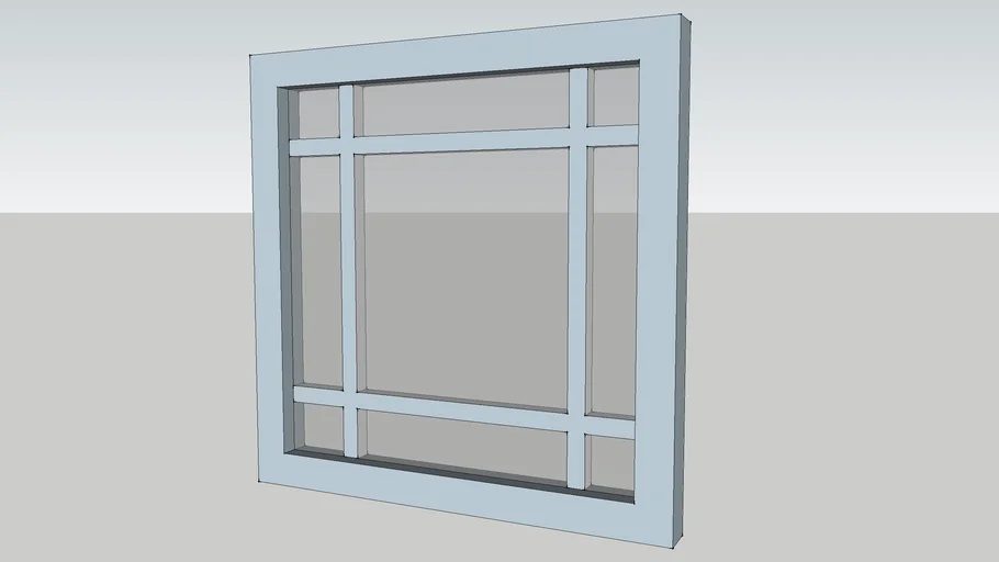Prairie Style Glass Cabinet Door