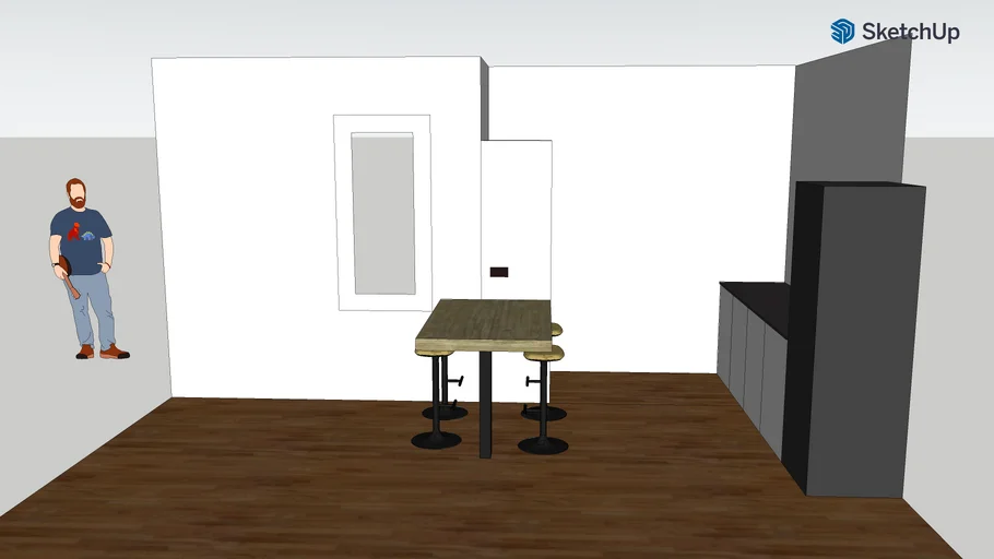 Kitchen table epoxi resin - mesa cocina con roble