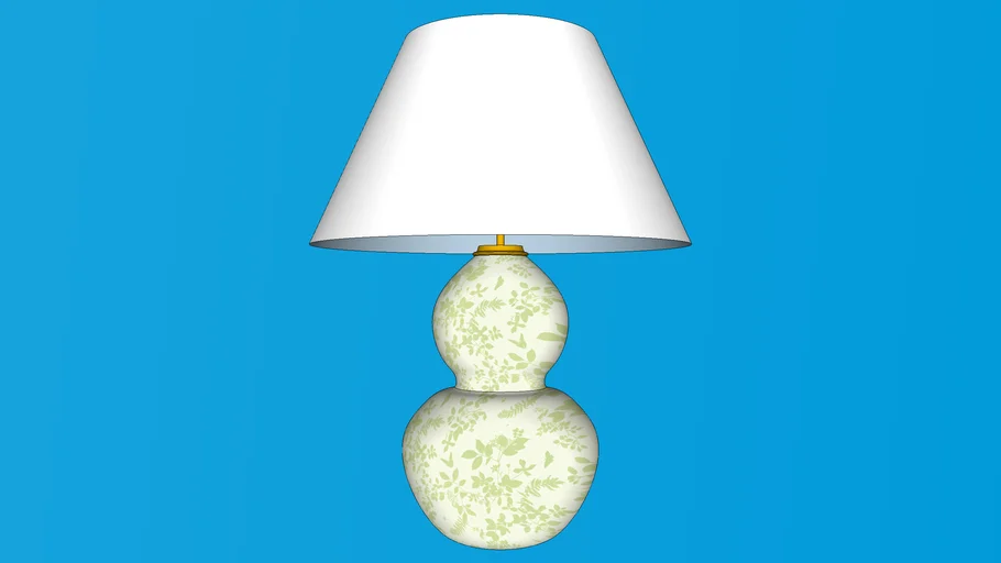 Bonington Table Lamp in Jade by OKA