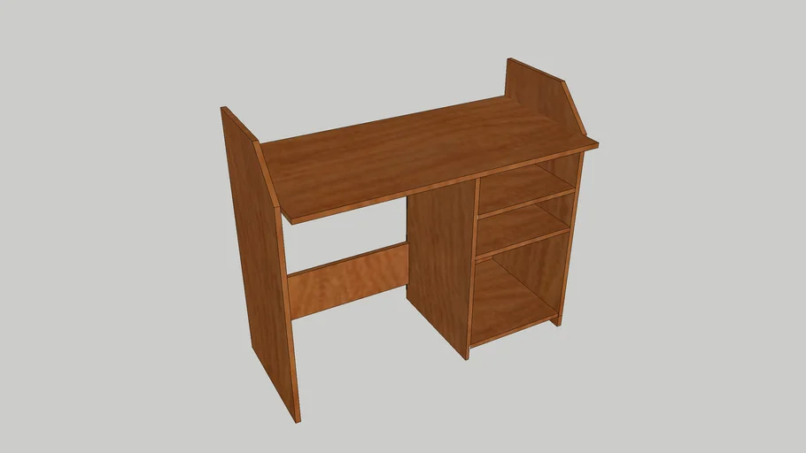 This is a model of my computer desk at home.