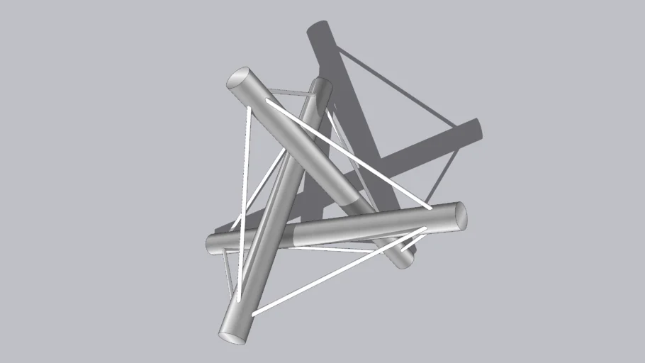 Tensegrity simplex | 3D Warehouse
