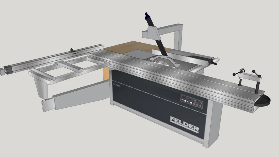 FELDER K 700 S, sliding table saw, format saw.