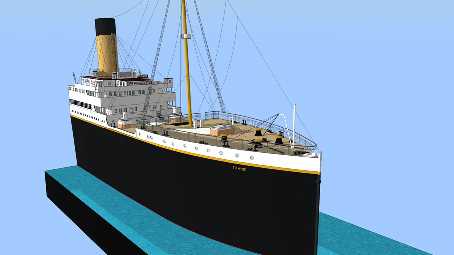 The 'Titanic' -- The Bow/Bridge/Mast Only