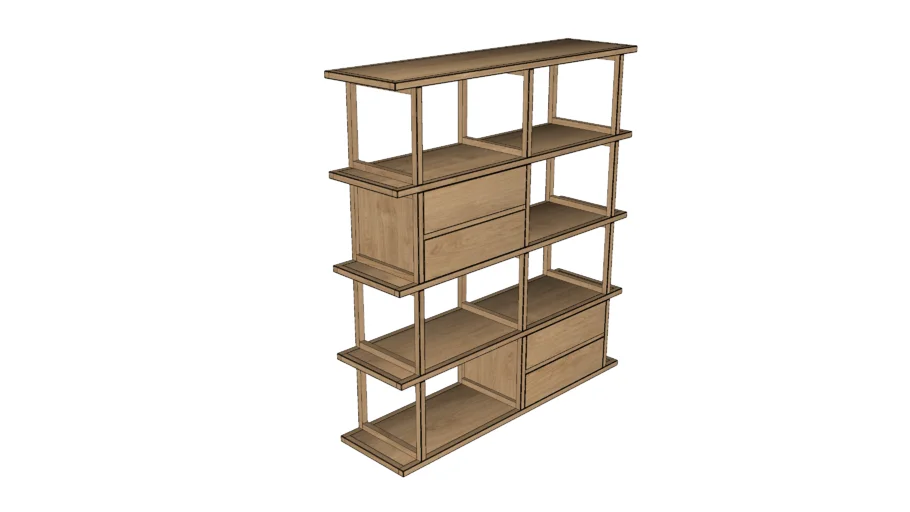 Dezign Distric - Tiesa Book Case | 3D Warehouse