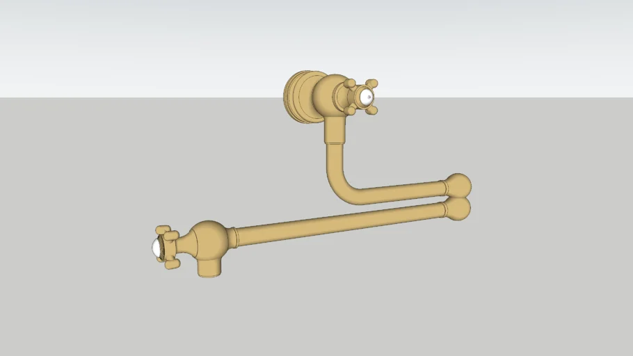 deVol Aged Brass Pot Filler Tap