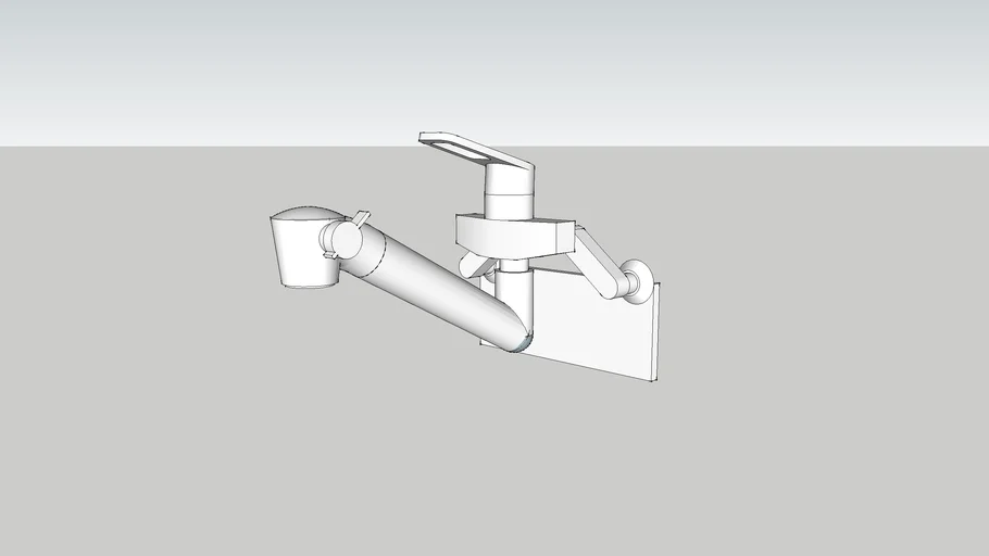 キッチン水栓（壁付）TOTO・TKHG37JX - Model - 3D Warehouse