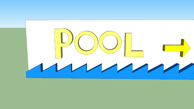 Swimming Pool sign
