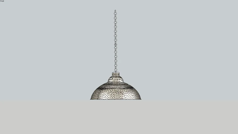 LT-3 Hammered Metal Pendant