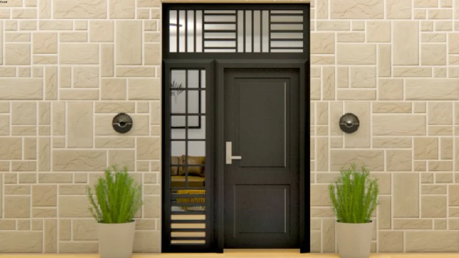 front Single Door and with louver