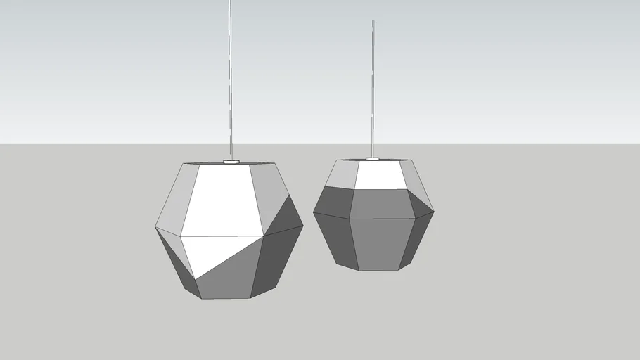 Hexagonal Hanging Lamp