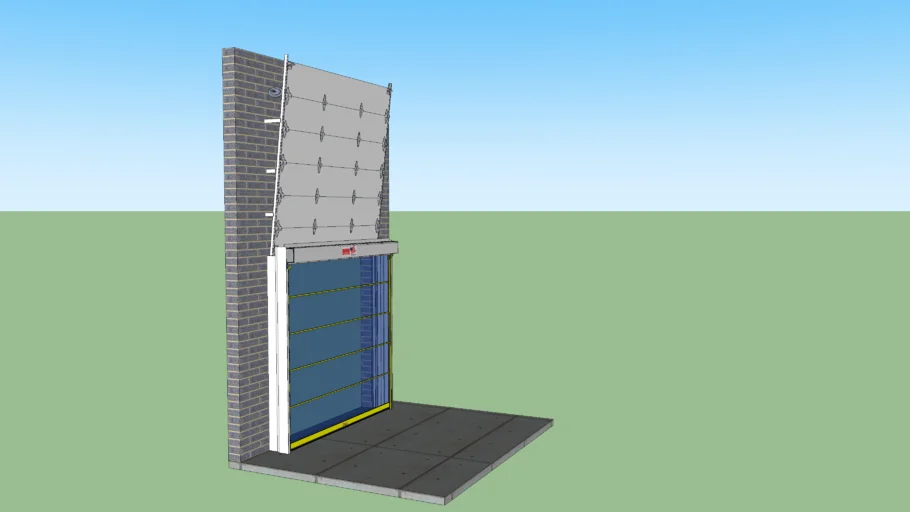 Dover Roller Shutters Rolling Screen Door - Interior Mount