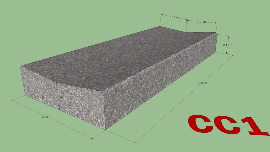 Bordure Béton CC1