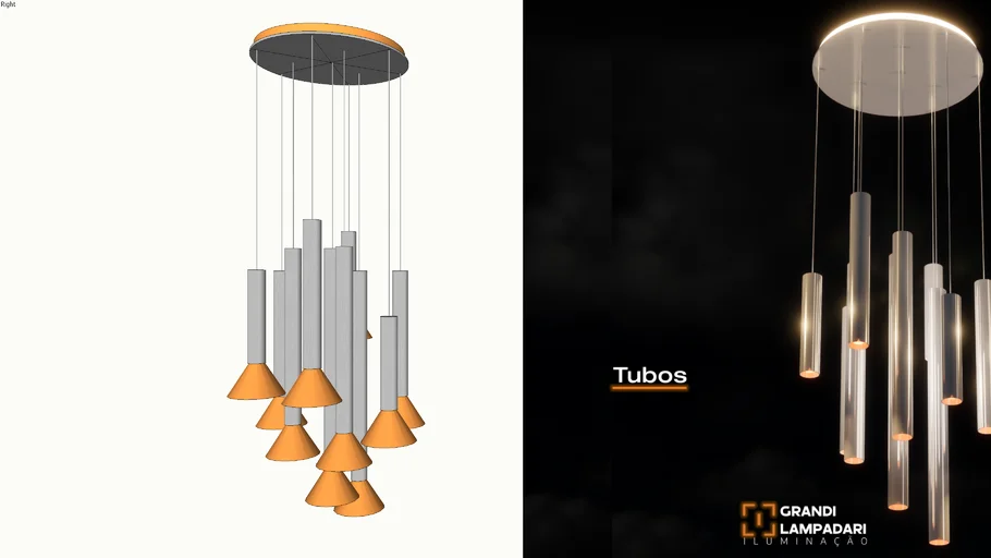 Pendente Tubos