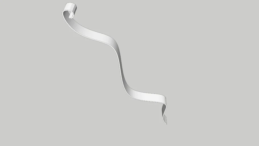 Ribbon Shaped Swirly Curved Sculpture 3D | 3D Warehouse