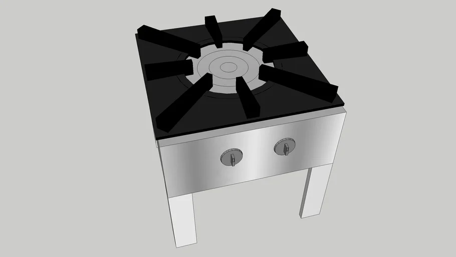 Efficient Gas Cooker | 3D Model for Commercial & Home Kitchens