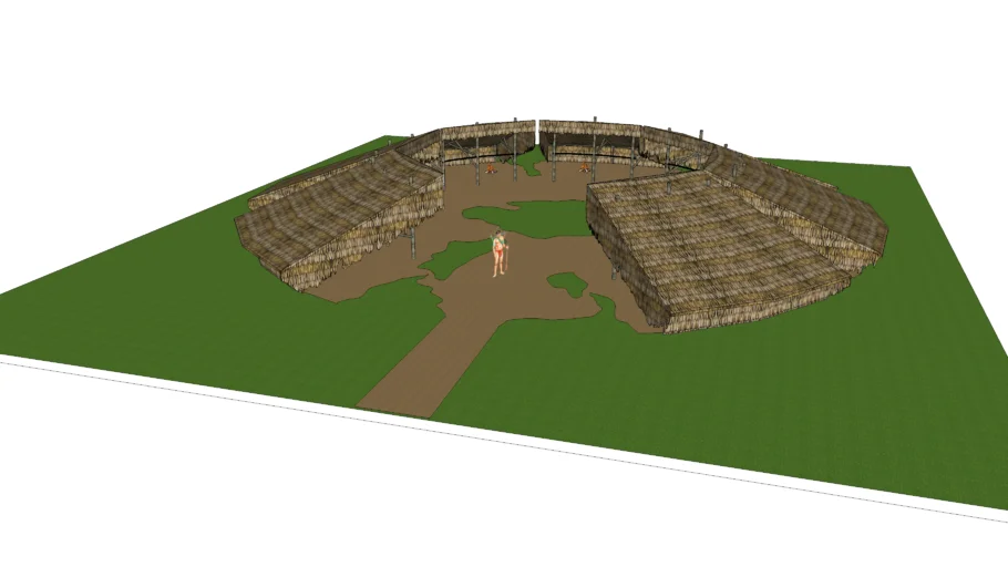 Maloca Yanomani (Yanomani brazilian indigenous house )