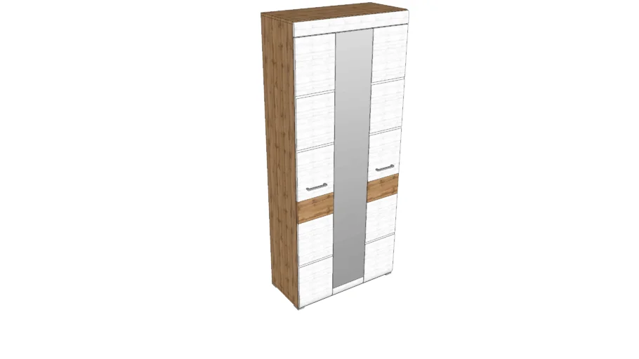 FUNNY Flurgarderobe Schrank mit Spiegel