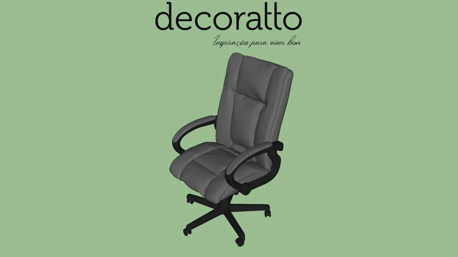 CADEIRA OFFICE DECORATTO BAZA AMEICANA