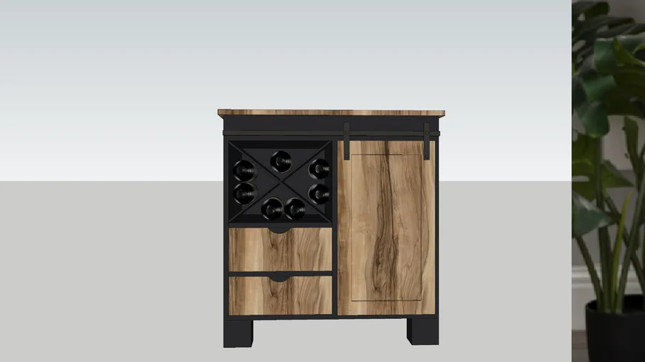 cava de vino con botellas