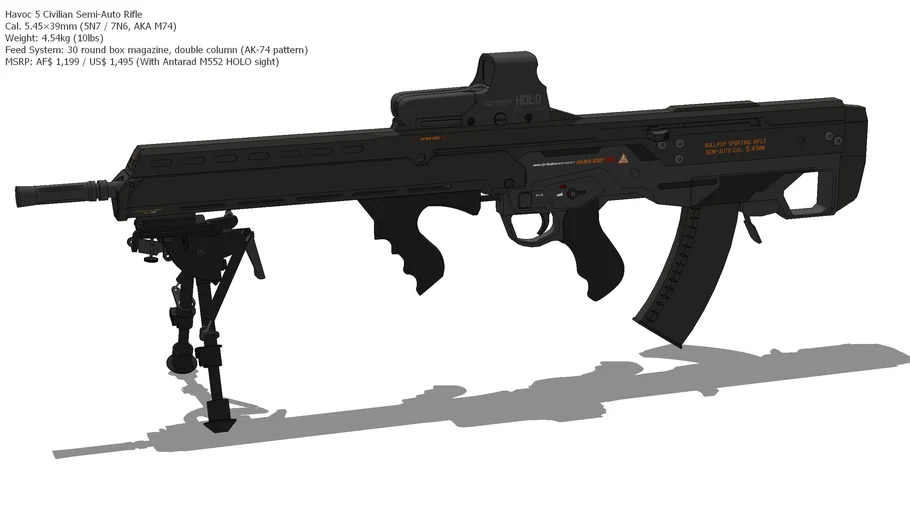 RCXM Havoc5 5,45mm Bullpup Assault Rifle