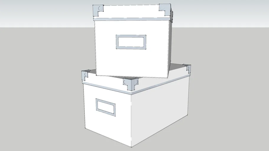 IKEA KASSETT 16x26 Box with lid white
