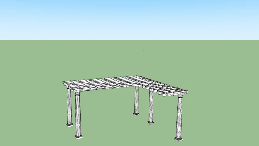 Custom Courtyard Colonnade