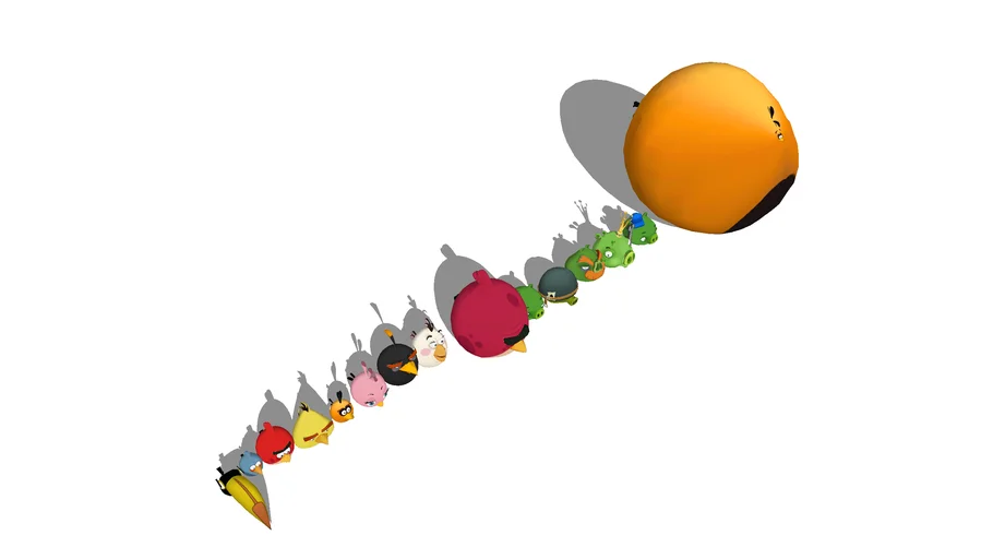 All ,,Angry Birds GO!"models
